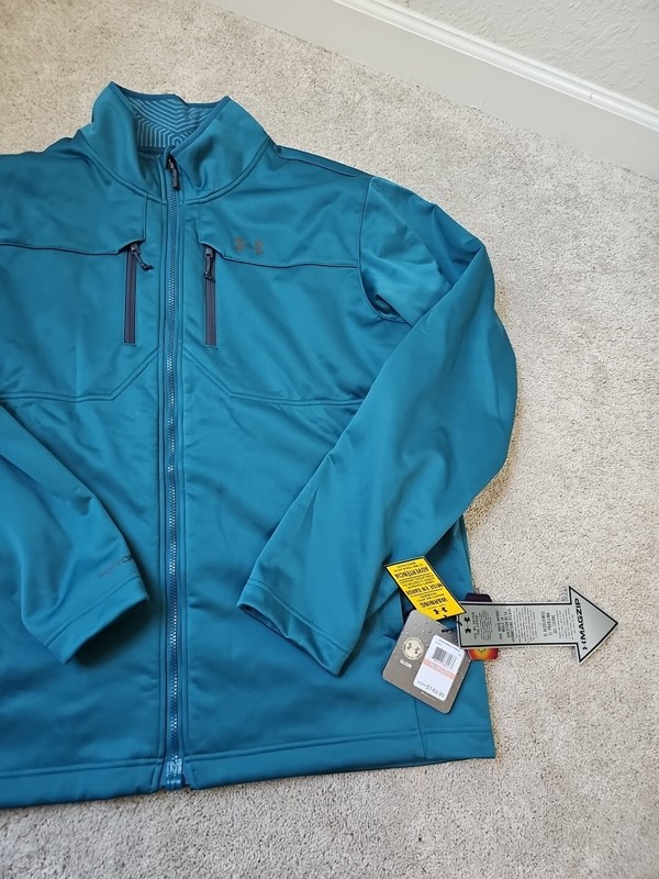 UNDER ARMOUR ColdGear Strorm2 Infrared Softershell 1247045 Turquoise 2XL Magzip gallery