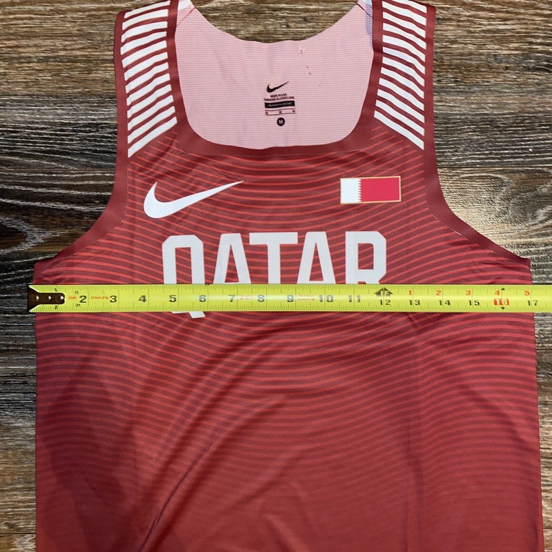 NIKE 2018 Mens Pro Elite Qatar Track & Field Running Singlet MEDIUM MADE IN USA gallery