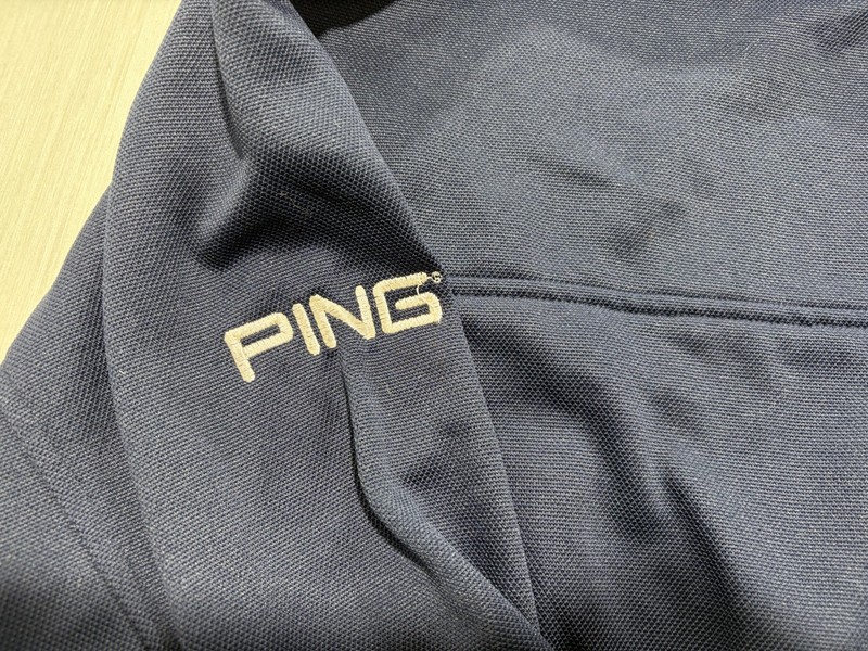 Ping Collection Men's Medium Quarter-Zip Performance Golf Pullover Navy 777 gallery