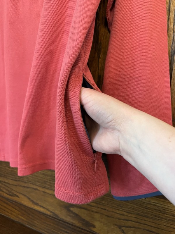 EUC! J. Crew Performance Red Half-zip Pullover with COOLMAX Technology Size L gallery