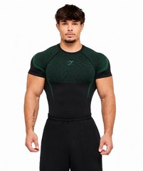 Gym Shark Onyx V5 Compression Shirt Green Men’s Size Medium
