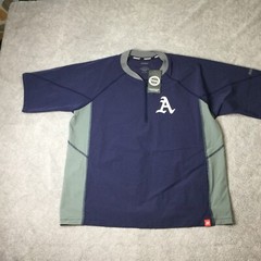 Marucci Jacket Mens S Windbreaker Blue 1/4 Zip Pullover Baseball Batting