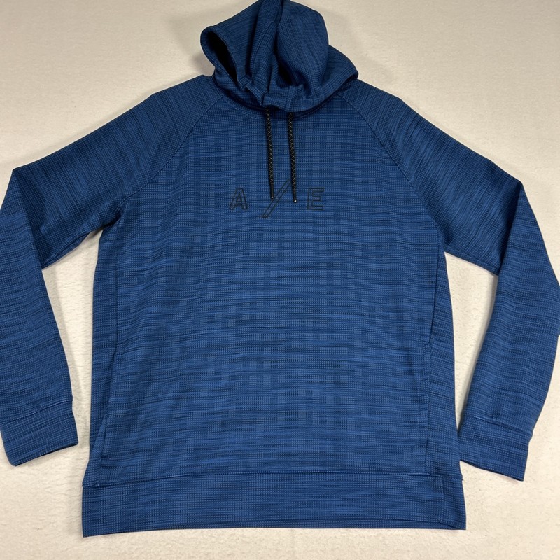 American Eagle Outfitters Hoodie AE Active Mens Medium Blue Pullover Casual gallery