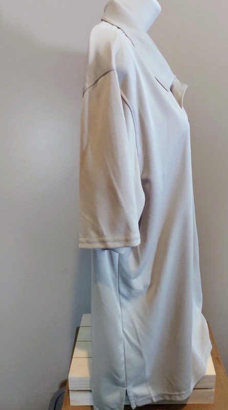 Nordic Track Men’s Large Short Sleeve 100% Polyester Tan/Beige Polo Golf Shirt gallery