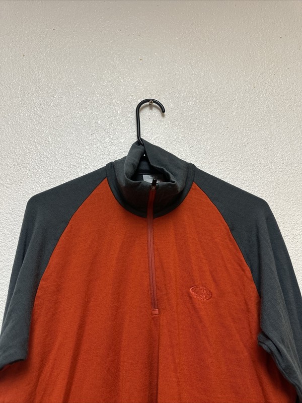 Icebreaker Pure Merino Body Fit 260 Slim Fit Half Zip Jumper Men’s Sz L gallery