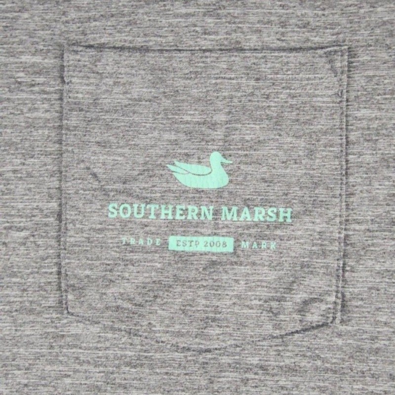 Southern Marsh Shirt Mens Large Gray FieldTec Fish Graphic Long Sleeve Pocket gallery