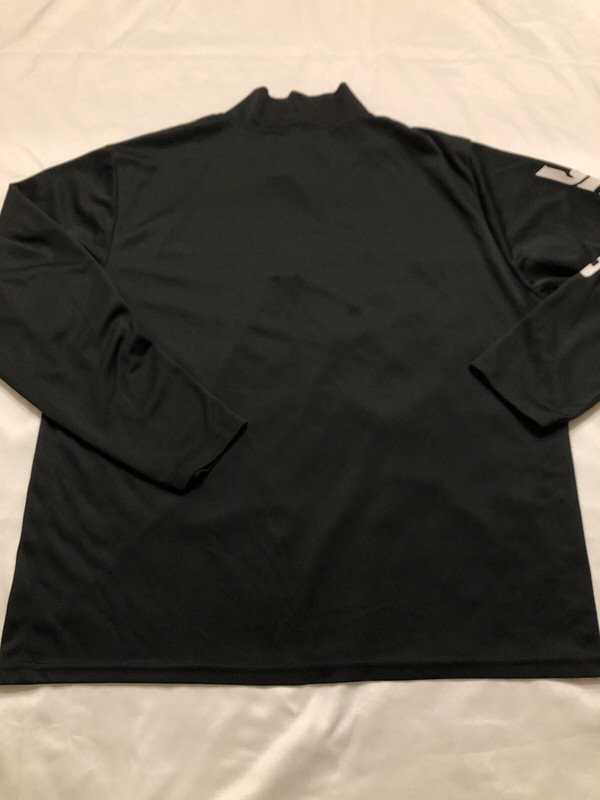 Snap On Shirt Mens L Black Stretch Performance Long Sleeve 1/4 Zip Pullover gallery