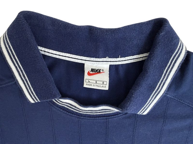 Nike 1990's Vintage Pete Sampras Frech Open Challenge Mens L Polo Tennis Shirt gallery