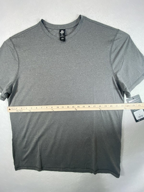 NWT 90 Degree By Reflex Men's Athletic Gray Spotted Short Sleeve T-Shirt Size XL gallery