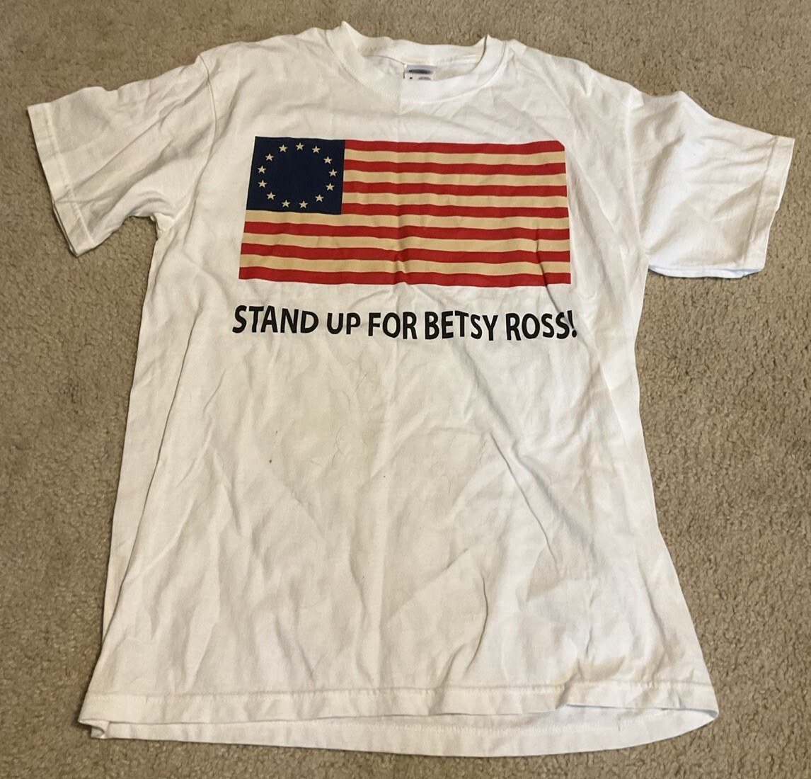Stand Up For Betsy Ross Flag Men's Medium T Shirt gallery