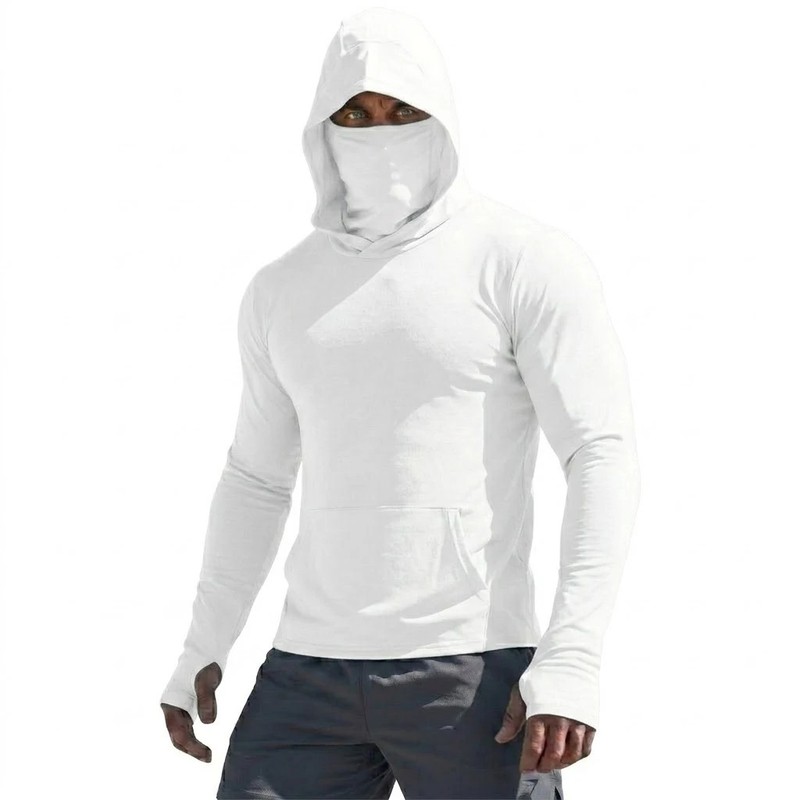 Performance T-Shirt Man Long Sleeve Summer Hoodie Casual Sun Running gallery