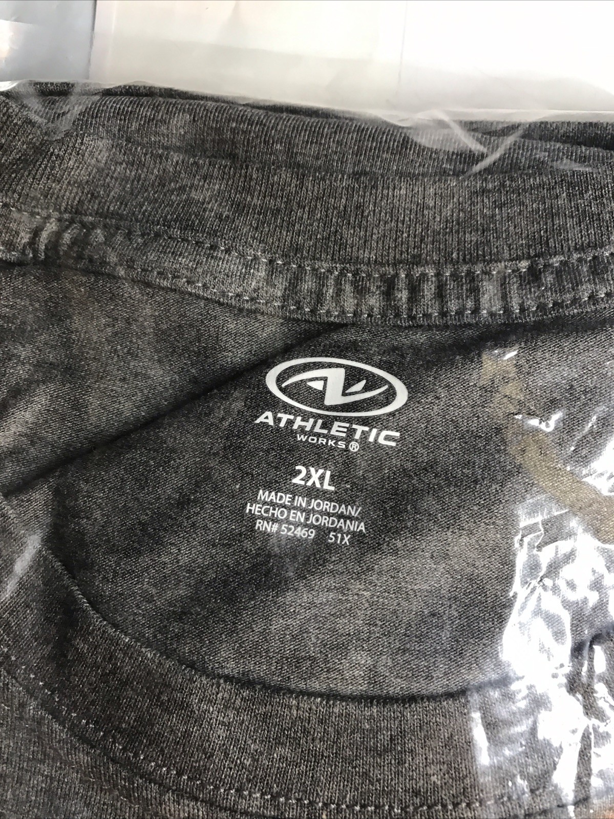 Athletic Works Men's 2XL Gray Red Moisture Wicking Short Sleeve T-Shirt gallery
