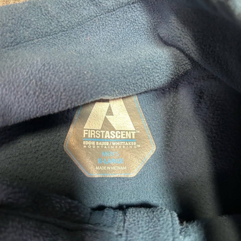 Eddie Bauer First Ascent Fleece Shirt Half Zip Men XL Blue Long Sleeve Climbing gallery