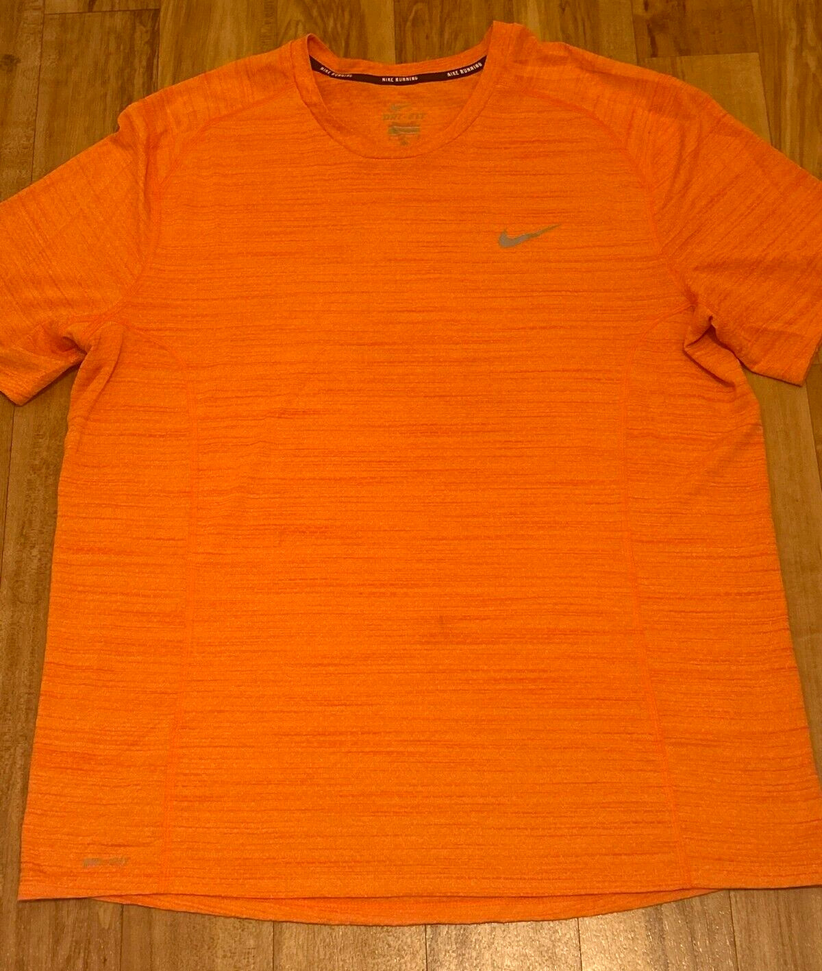 Nike Running Dri-Fit Orange Size Large T-Shirt - Moisture Wicking Light Weight gallery