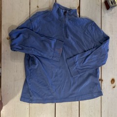 Banana Republic Men’s Blue 1/4 Zip Mock Neck Pullover Long Sleeve XXL