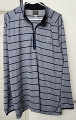 Greg Norman For Tasso Elba Mens XL Play Dry Quarter Zip Pullover Shirt
