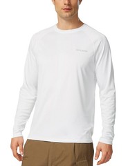Men’s Sun Protection Shirts UV SPF T-Shirts UPF 50+ Long Sleeve Rash Guard Fi…