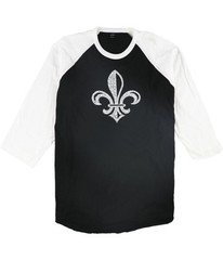 tultex Mens New Orleans Saints Graphic T-Shirt, black, 2XL