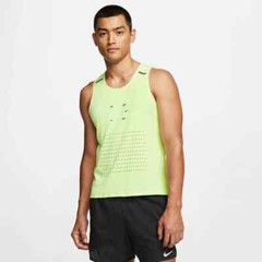 Nike Tech Pack Running Tank Gilet Singlet Barley Volt Slim Fit Medium
