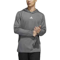 Adidas Stadium Heat.RDY Mens Longsleeve Hoodie- Small Grey/ White