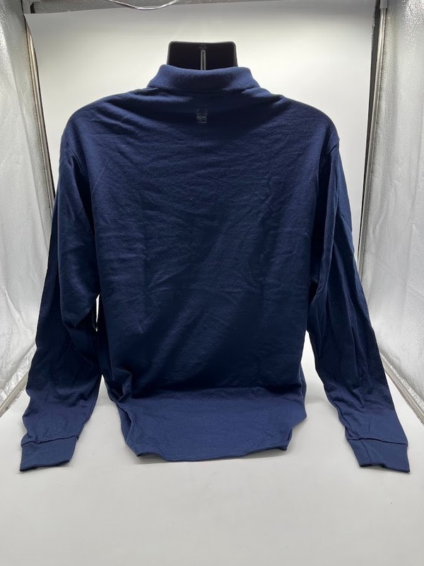 Jerzees Mens Spotshield Long Sleeve Jersey Polo Shirt 437ML J NAVY Large gallery