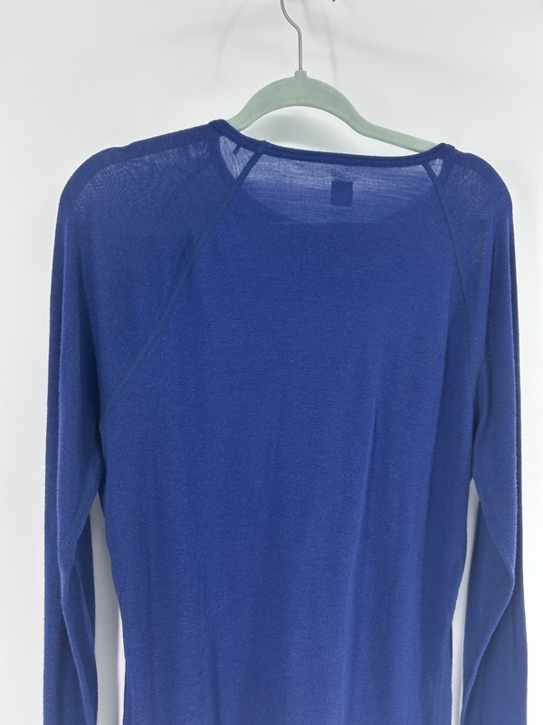 Rapha Merino Wool Base Layer Long Sleeve Shirt Men's XL Navy Blue Crew Neck gallery