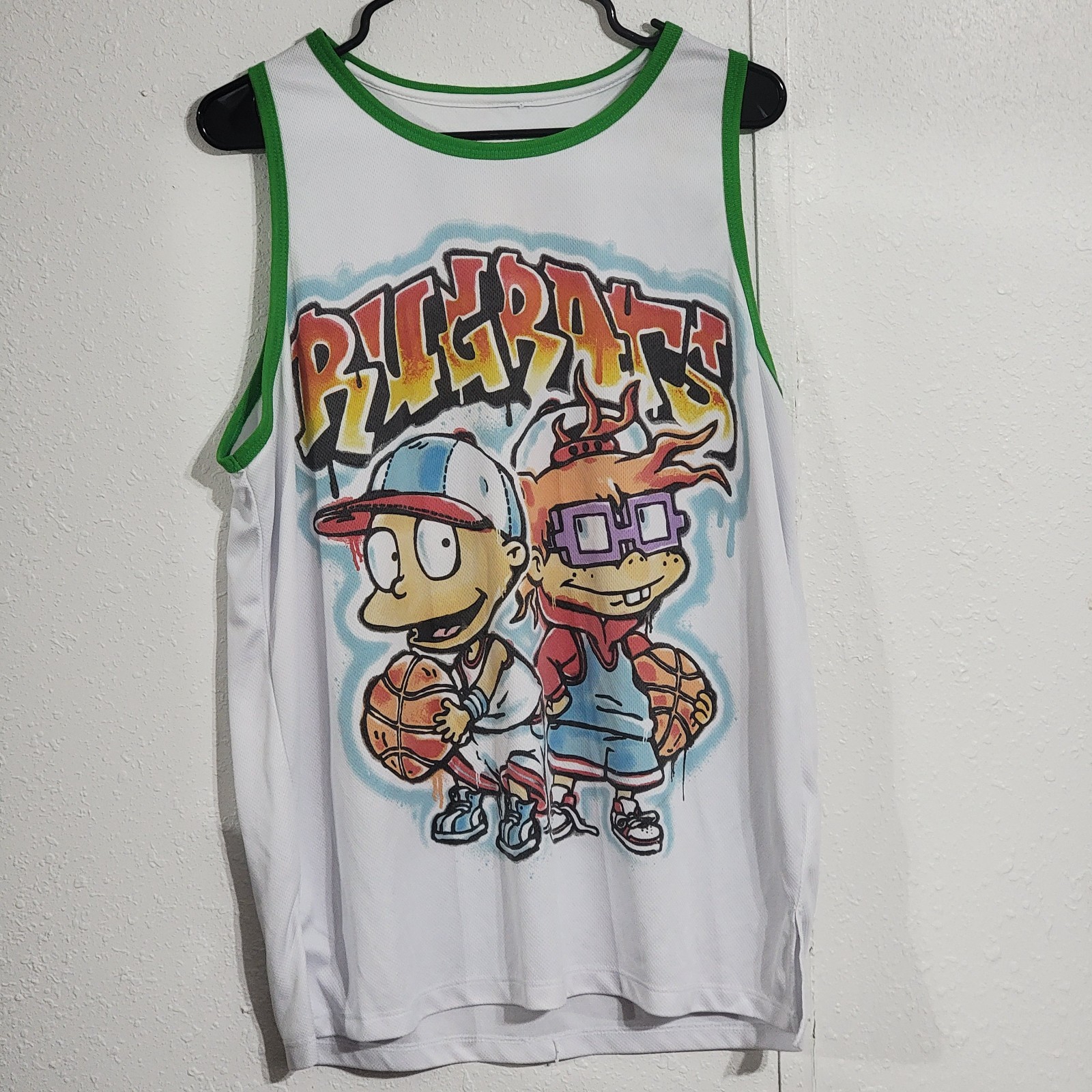 Nickelodeon Rugrats Men’s L Tank Top Basketball Jersey Tommy Chuckie Large gallery