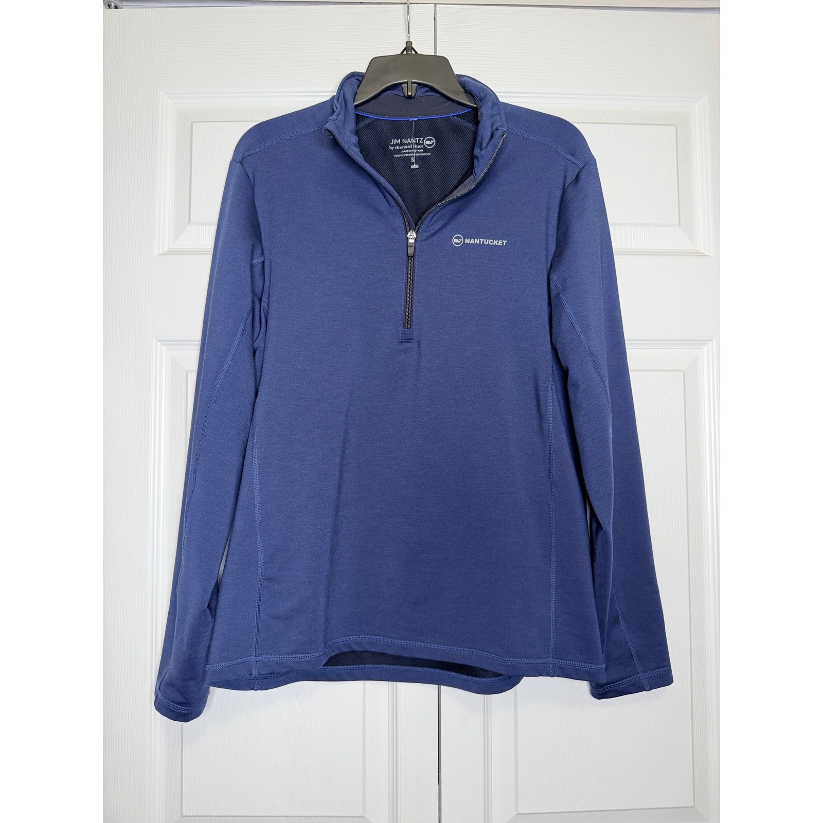 Vineyard Vines Men’s Jim Nantz Performance 1/4-zip Pullover In Blue Size S gallery