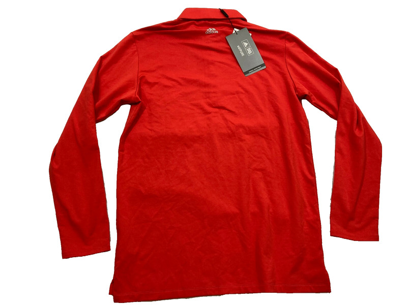 ADIDAS Adipure LYCRA Brand Red Athletic Performance Shirt MEN'S S gallery