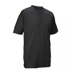 Easton Skinz Black 2 Button Placket Jersey Adult