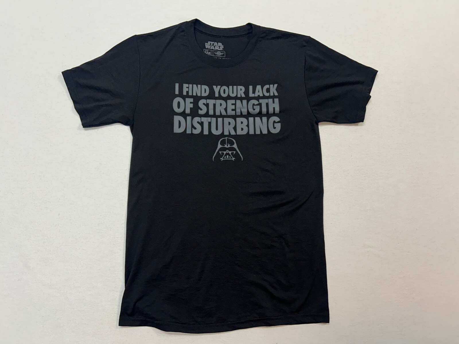 Men's STAR WARS Black Athletic Crewneck T-Shirt Sz S gallery