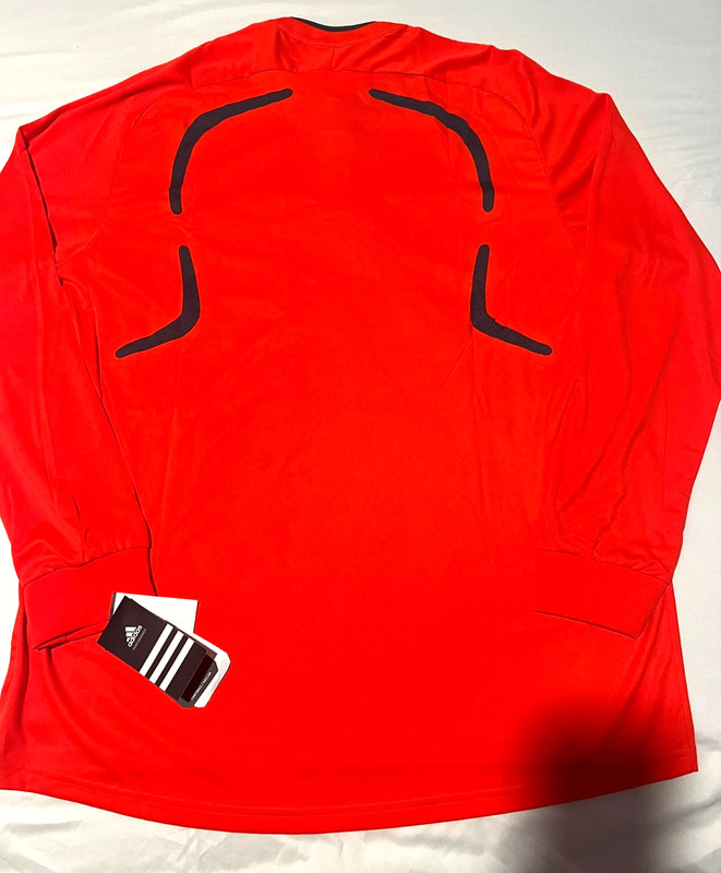 RARE/ 2008 Adidas Soccer Jersey REFREE JSY LS INFRARED/DARKONIX Men's XL NWT $60 gallery