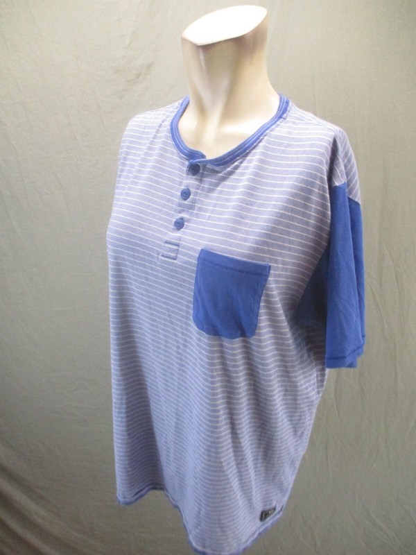 NIKE DRI-FIT Size L Men Organic Cotton 1/2 Button Short Sleeve Gym T-Shirt 880 gallery