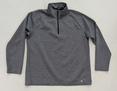 Zelos Men’s 1/4 Zip Athletic Top Shirt Size L Gray Pullover