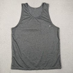 Vuori Shirt Mens Medium Gray Tradewind Performance Stretch Gym Workout Crossfit