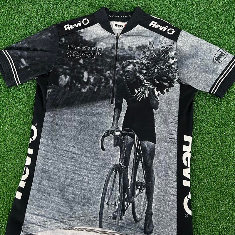 Vintage Revi Cycling Jersey Alfred Hamerlinck Paris Roubaix Circa 1935 Size M gallery