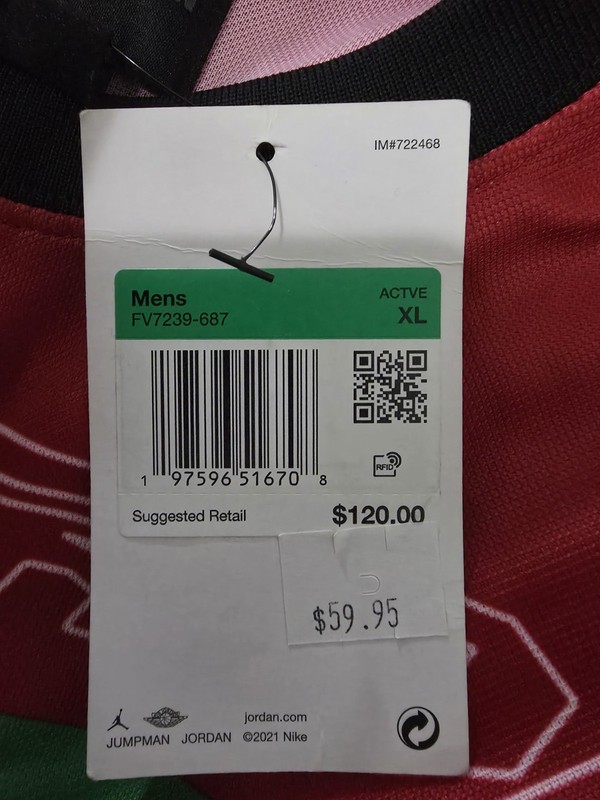 Jordan Nike MVP Flight Printed Long Sleeve Motocross FV7239-687 Men Size XL gallery