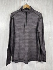 Lululemon Surge Warm 1/2 Zip Polar Night Stripe Rulu XL Running Pullover