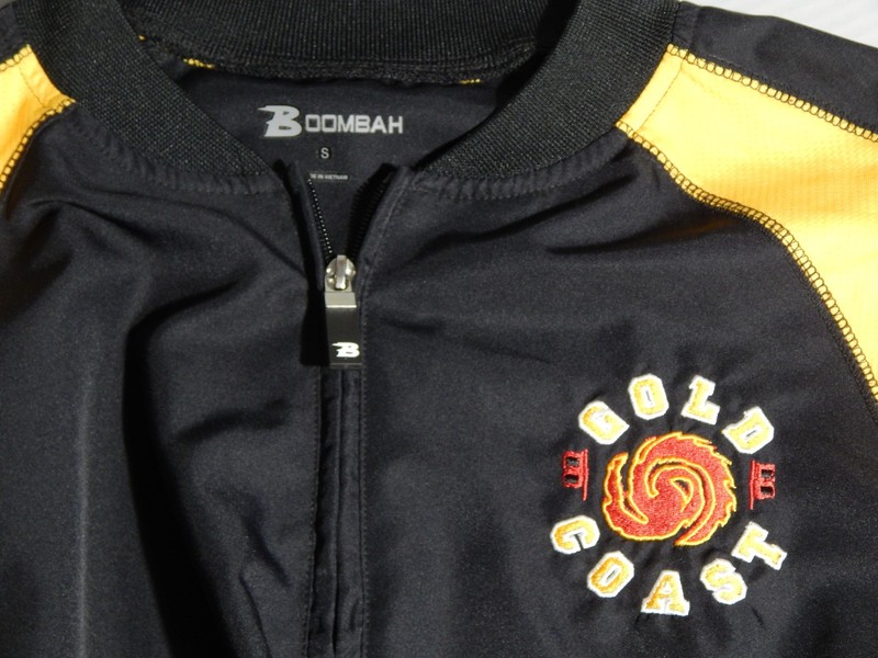 Boombah Explosion Quarter Zip Pullover Gold Coast #5 Graphics Mens Size Small gallery