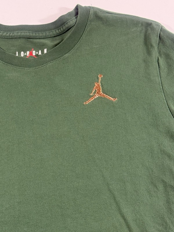 Nike Air Jordan Mens Jumpman T-Shirt Sz Large Embroidered Logo Green gallery