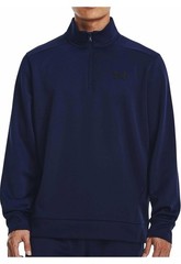 Under Armour 1/4 Zip Pullover Mens XL Loose Fit Midnight Fleece Stretch