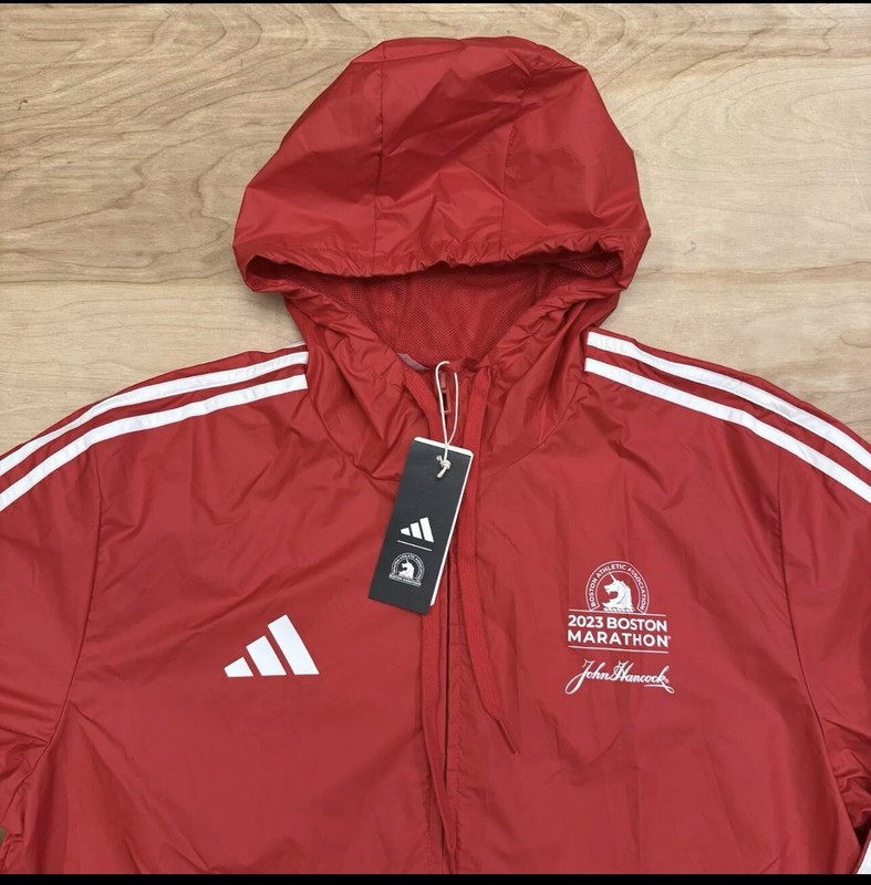 XL- ADIDAS Men's 2023 Boston Marathon Medical Full-Zip Running Jacket NEW gallery