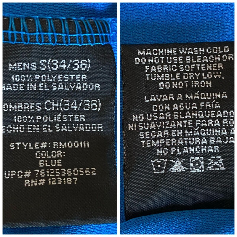 Starter Short Sleeve Performance Tee in Blue Crew Neck MENS Sz S (34/36) gallery