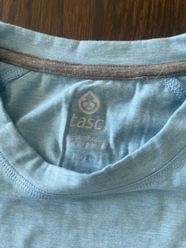 Tasc Performance Bamboo Tech T-Shirt Trump Logo Blue Mens L gallery