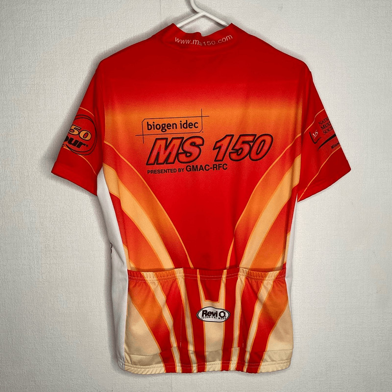 Revi Cycling Jersey Men’s Size Medium Red Orange 1/2 Zip MS 150 gallery