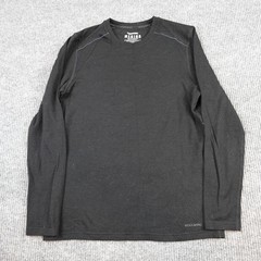 Terramar Merino Woolskins Shirt Mens Large Black Long Sleeve Merino Baselayer