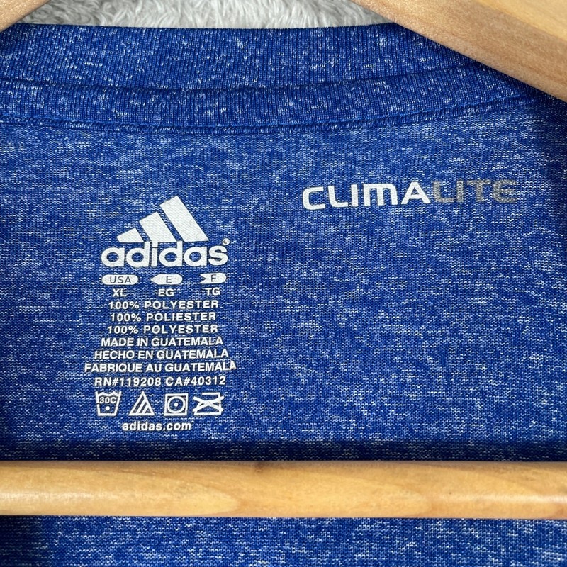 Adidas Los Angeles Basketball Shirt Mens XL Blue Climalite Graphic Tee NBA gallery