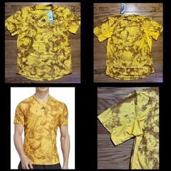 Adidas Men’s Tennis Paris Heat.RDY FREELIFT Slim FIT T-Shirt, Bold Gold sz L NEW