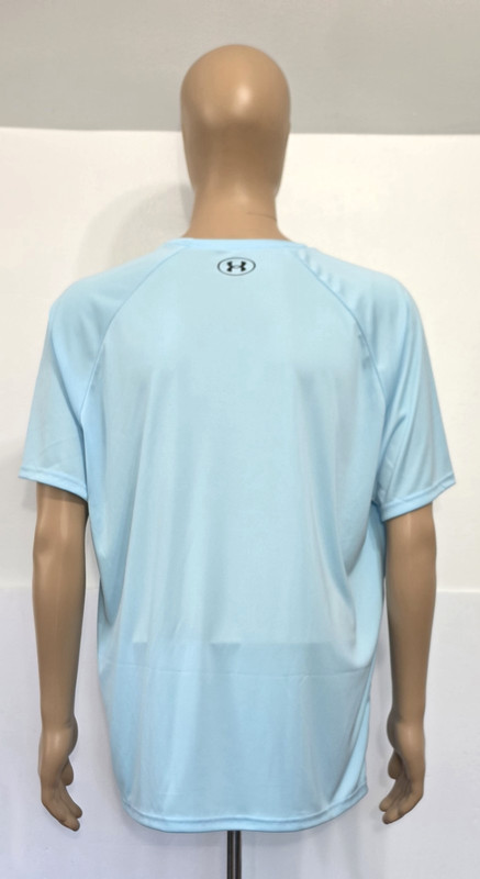 Under Armour Velocity T Shirt Mens XL Loose Aqua Crew Neck Lightweight Stretch gallery