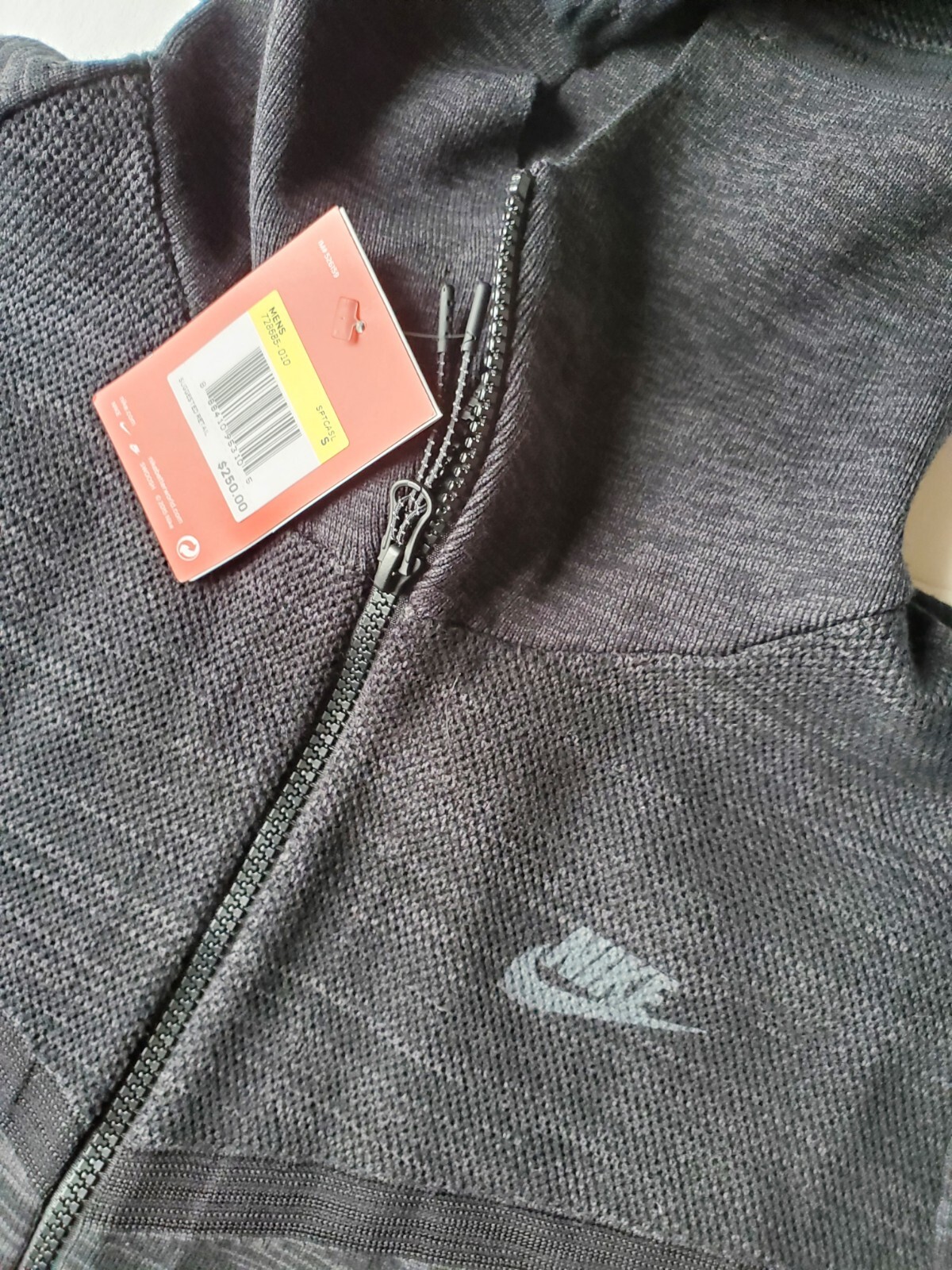 NEW Nike Tech Knit Windrunner Black Anthracite Men Sz Small 726685-010 gallery
